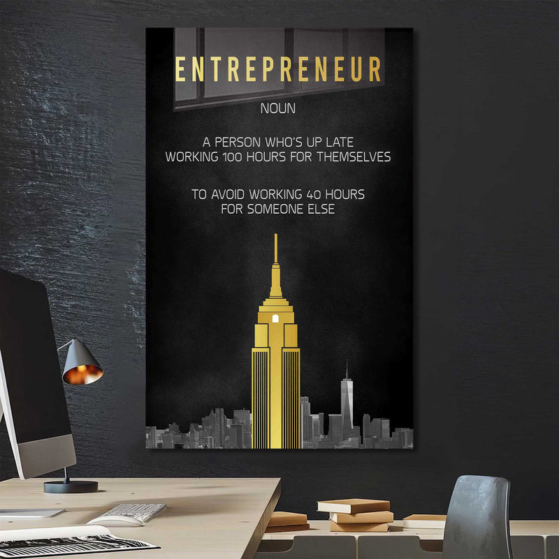 Entrepreneur Cam Tablo – Cam Tablo
