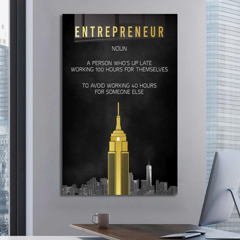 Entrepreneur Cam Tablo – Cam Tablo