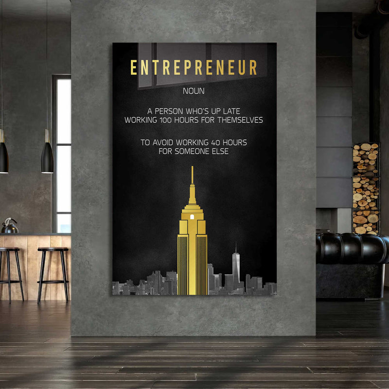 Entrepreneur Cam Tablo – Cam Tablo
