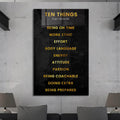 Ten Things Cam Tablo