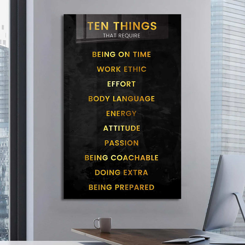 Ten Things Cam Tablo