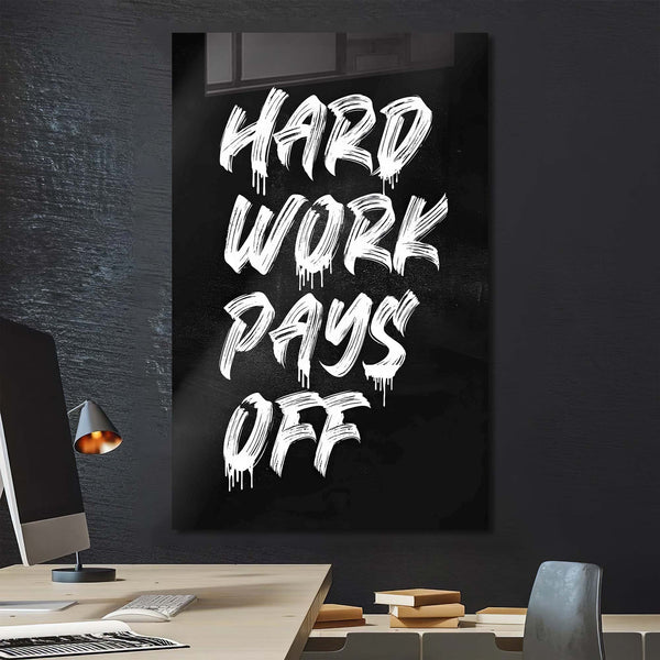 Hard Work Pays Off Cam Tablo