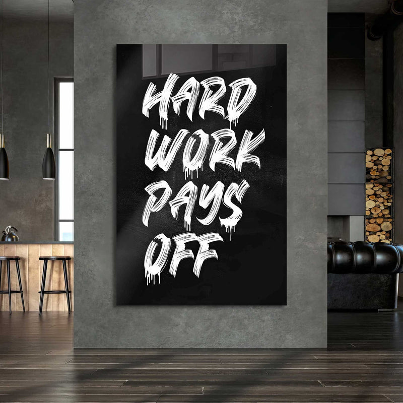 Hard Work Pays Off Cam Tablo