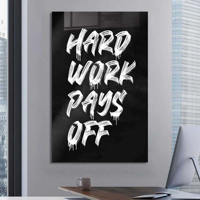 Hard Work Pays Off Cam Tablo