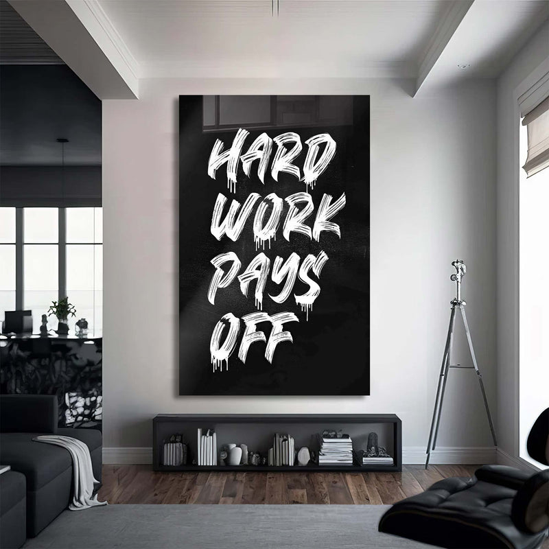Hard Work Pays Off Cam Tablo