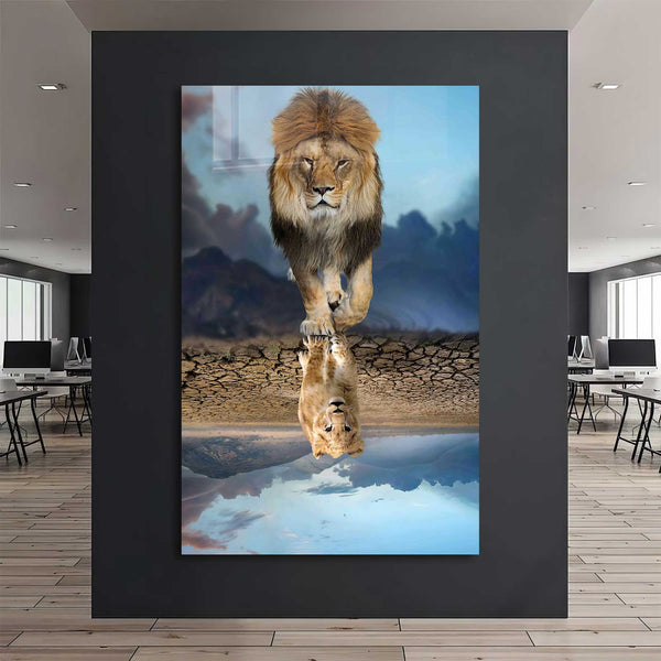 Aslan Cam Tablo
