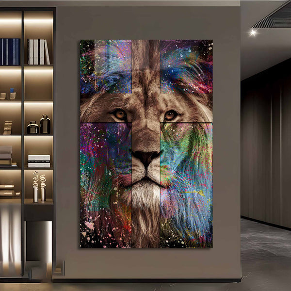 Aslan Cam Tablo