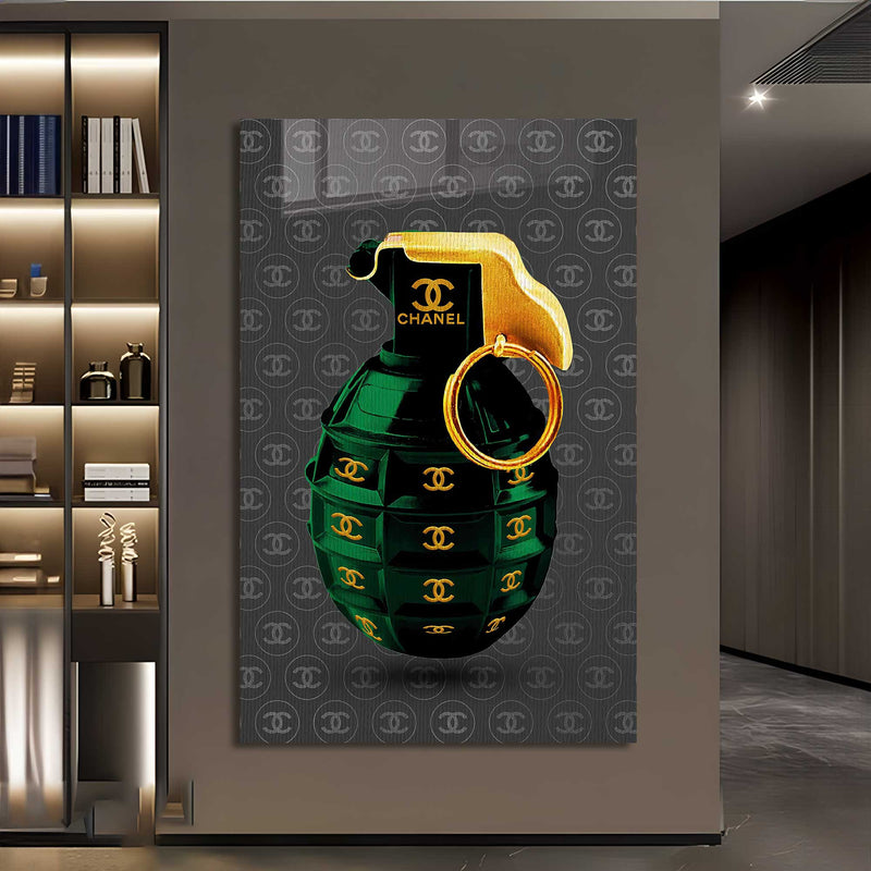 Chanel El Bombası Cam Tablo – Cam Tablo