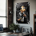 Silahlı Mickey Mouse Cam Tablo