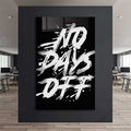 No Days Off Cam Tablo