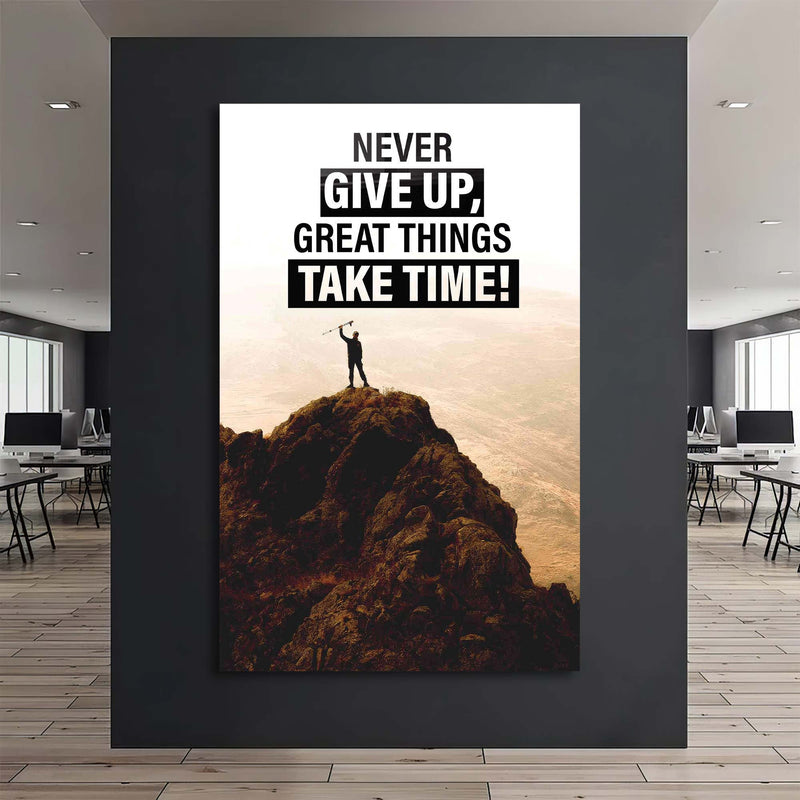 Never Give Up Cam Tablo