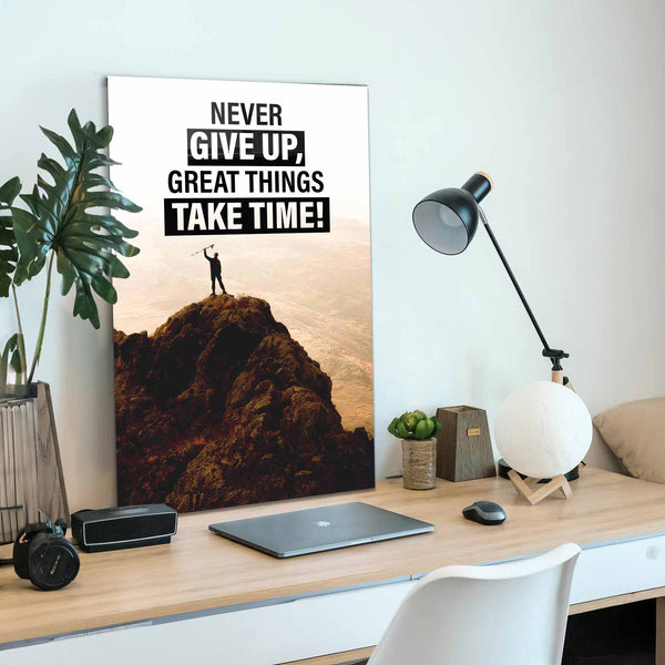 Never Give Up Cam Tablo