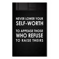Never Lower Your Self-Worth Cam Tablo