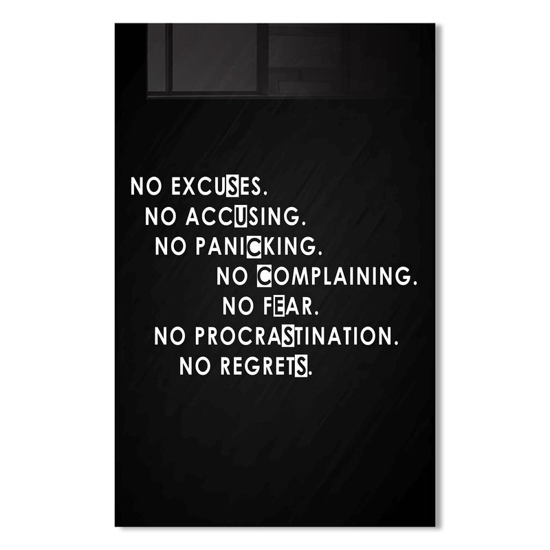 No Excuses Cam Tablo