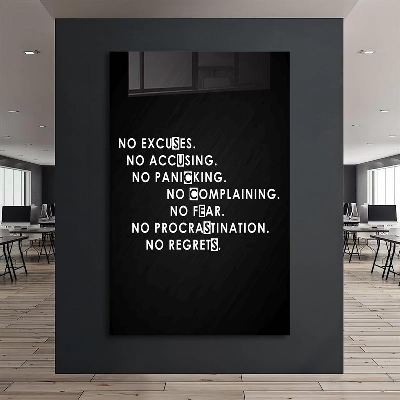No Excuses Cam Tablo