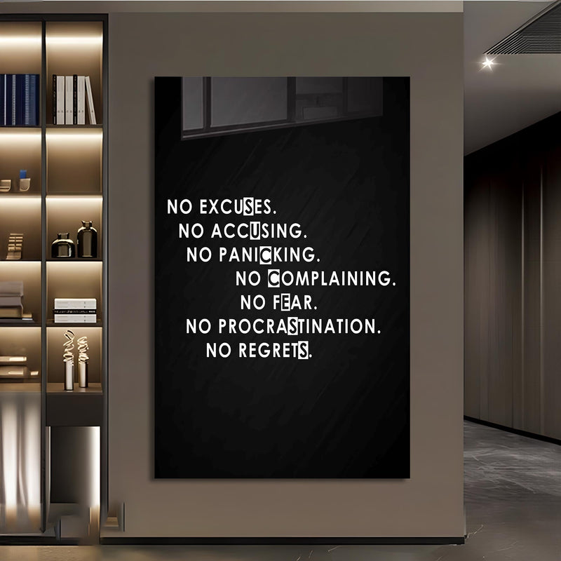 No Excuses Cam Tablo