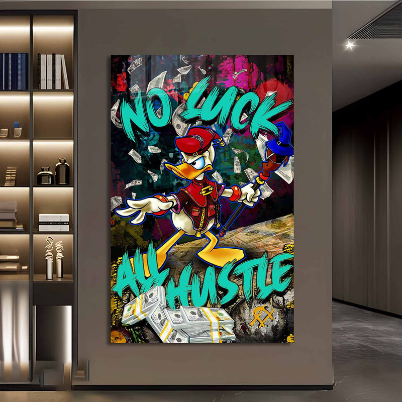 No Luck All Hustle Cam Tablo
