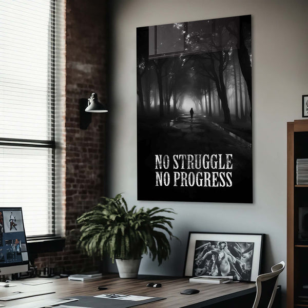 No Struggle No Progress Cam Tablo