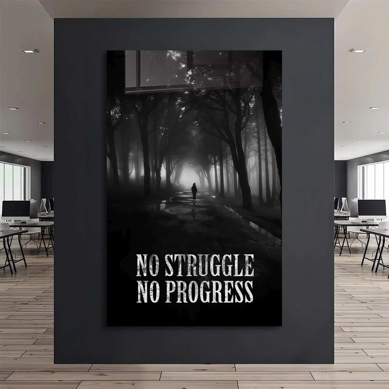No Struggle No Progress Cam Tablo