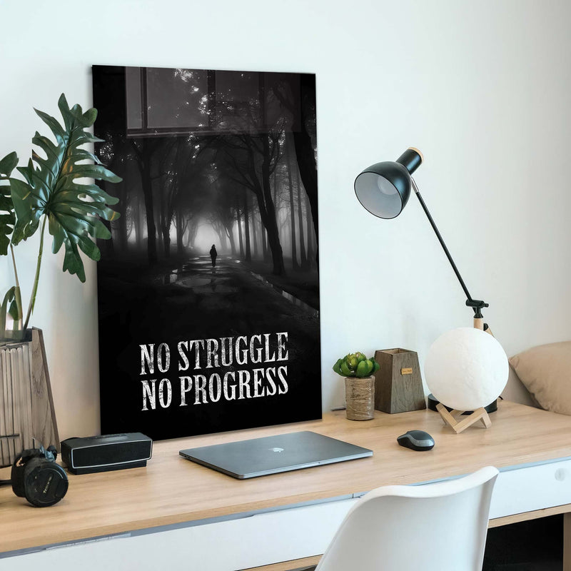 No Struggle No Progress Cam Tablo