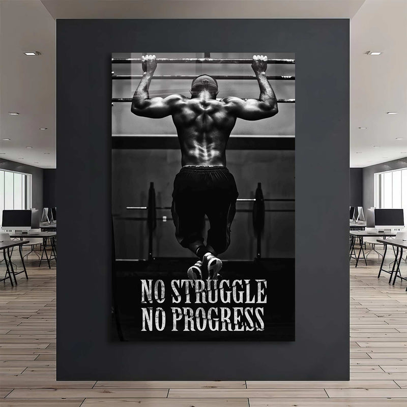 No Struggle No Progress Cam Tablo
