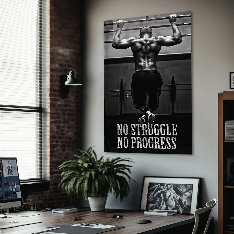 No Struggle No Progress Cam Tablo