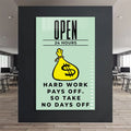 Hard Work Cam Tablo