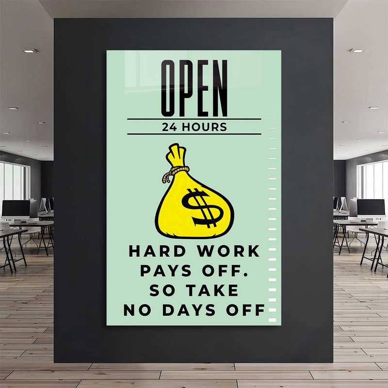 Hard Work Cam Tablo