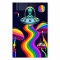 Uzaylı ve Ufo Cam Tablo