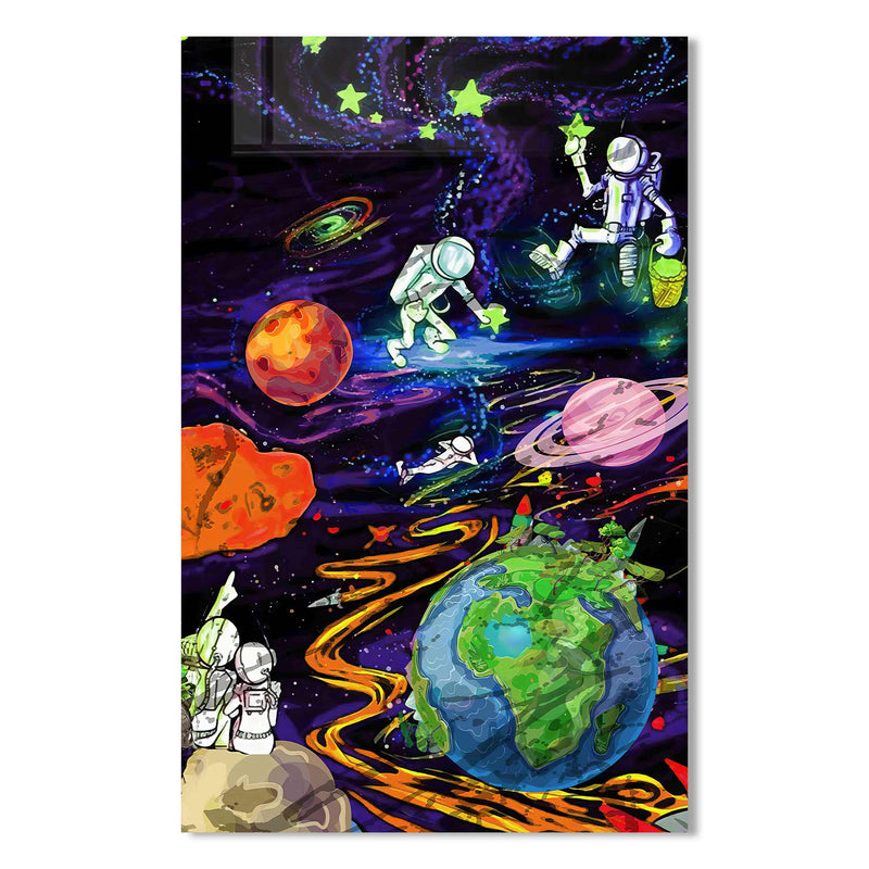 Astronotlar Cam Tablo – Cam Tablo