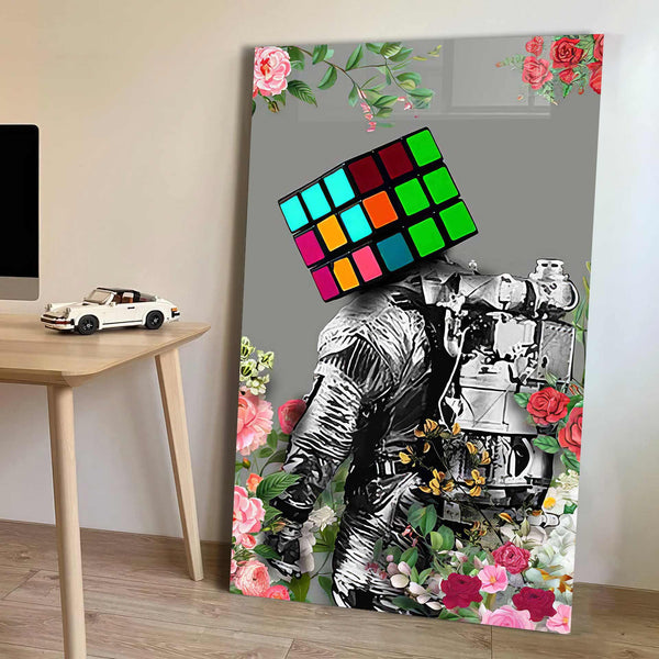 Rubik Küp Cam Tablo