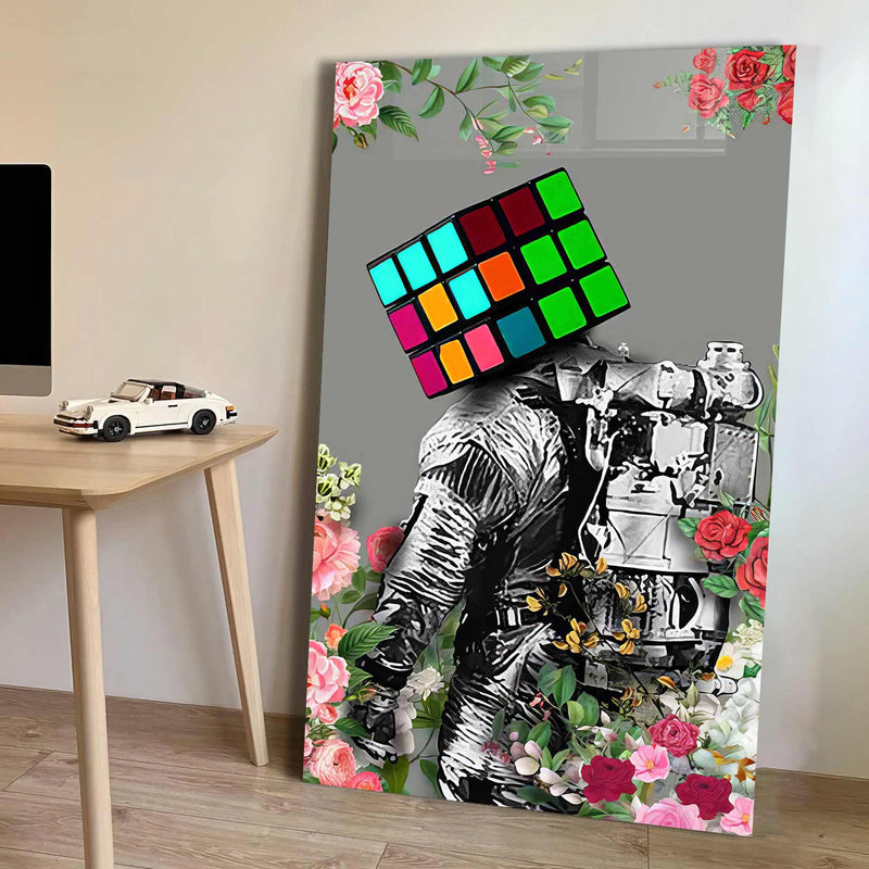Rubik Küp Cam Tablo