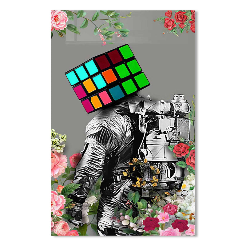Rubik Küp Cam Tablo