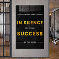Work Hard In Silence Cam Tablo