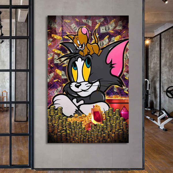 Tom ve Jerry Cam Tablo