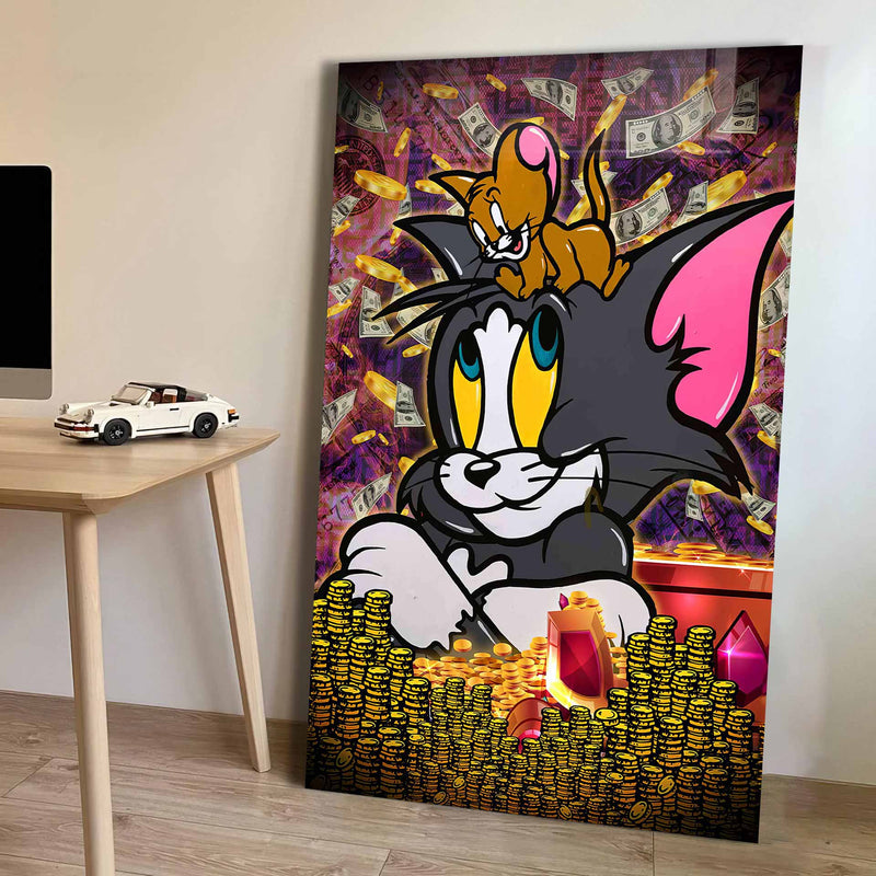 Tom ve Jerry Cam Tablo