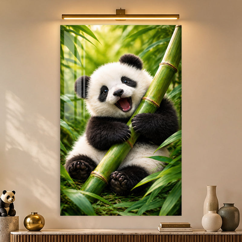 Bambu Yiyen Panda Cam Tablo – Cam Tablo