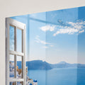 Santorini Mavi Kubbeler Cam Tablo – Cam Tablo
