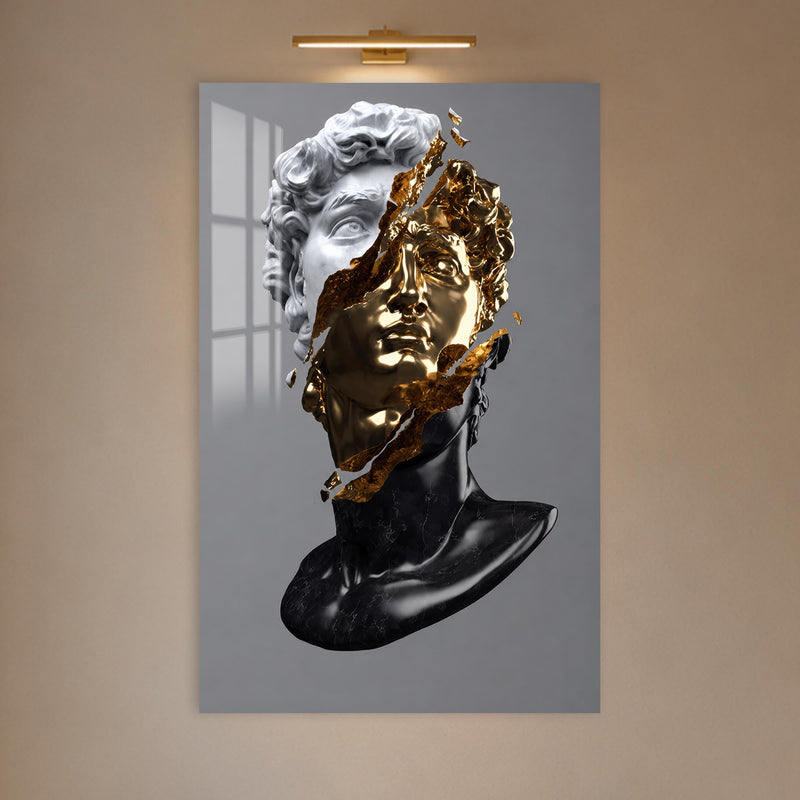 Parçalanan Altın Davut Cam Tablo – Cam Tablo