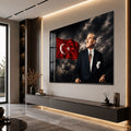Fırtınalı Gökte Atatürk Cam Tablo