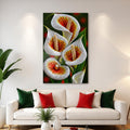 Beyaz Calla Lily Cam Tablo – Cam Tablo