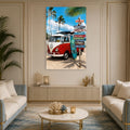 Sörf Yolunda Yaz Kaçamağı Cam Tablo – Cam Tablo