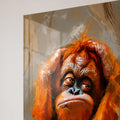 Düşünceli Orangutan Cam Tablo – Cam Tablo