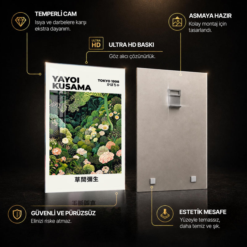 Çiçeklerle Dolu Gizemli Orman Cam Tablo – Cam Tablo
