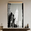 Empire State Siyah Beyaz Cam Tablo – Cam Tablo