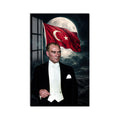 Ay Işığında Atatürk Cam Tablo