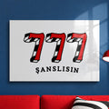 Retro 777 Şans Afişi Cam Tablo – Cam Tablo