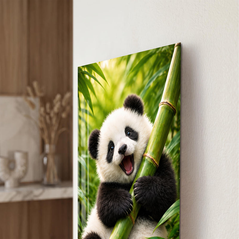 Bambu Yiyen Panda Cam Tablo – Cam Tablo