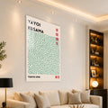 Yeşil Sonsuz Ağlar Cam Tablo – Cam Tablo