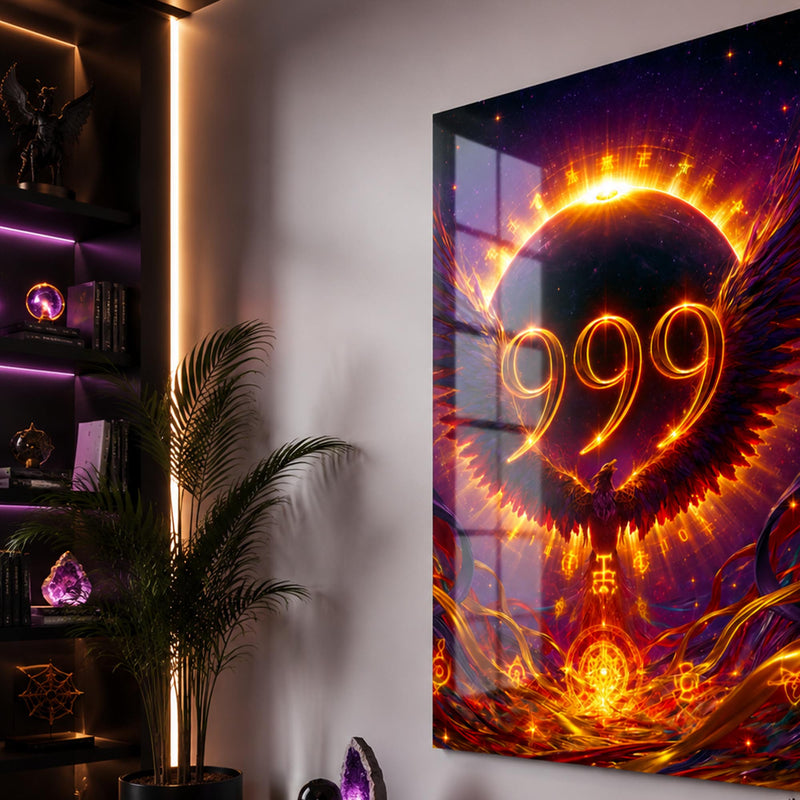 Ateş Halkasında 999 Cam Tablo – Cam Tablo